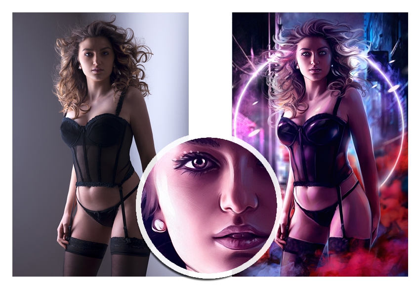 Laur&egrave;ne Iger sexy lingerie